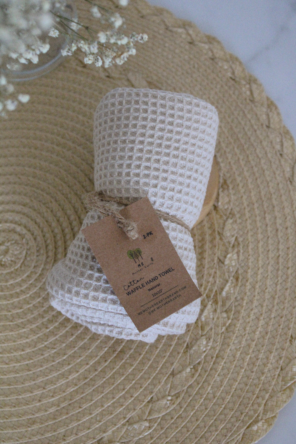 Cotton Waffle Hand Towel 2pk - Case of 4