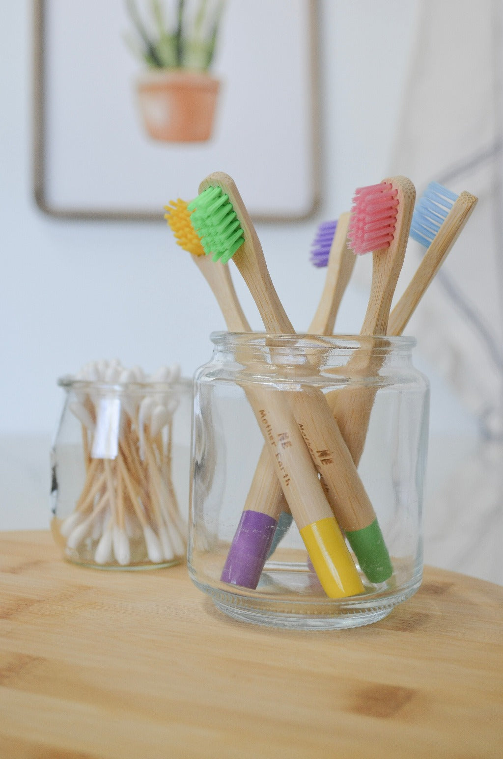 Colorful Bamboo Toothbrushes For KIDS - Case of 5