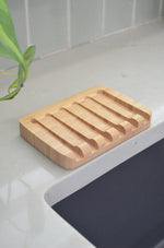Load image into Gallery viewer, Bamboo Draining Soap Dish -Case of 8
