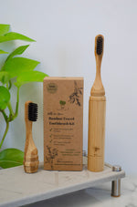 Load image into Gallery viewer, All-in-One Bamboo Travel Toothbrush 2.0 - Case of 6
