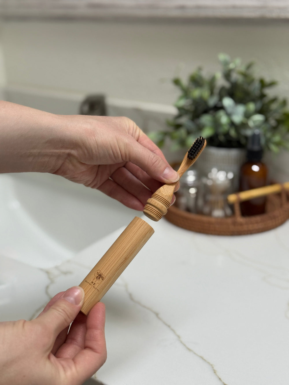All-in-One Bamboo Travel Toothbrush 2.0 - Case of 6