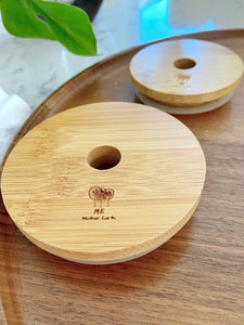 Bamboo Mason Jar Lids - Case of 8
