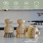 Load image into Gallery viewer, Bamboo Modular Cleaning Brush 3pk - Case of 4
