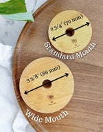 Load image into Gallery viewer, Bamboo Mason Jar Lids - Case of 8
