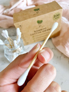 Bamboo Cotton Swabs - Case of 6