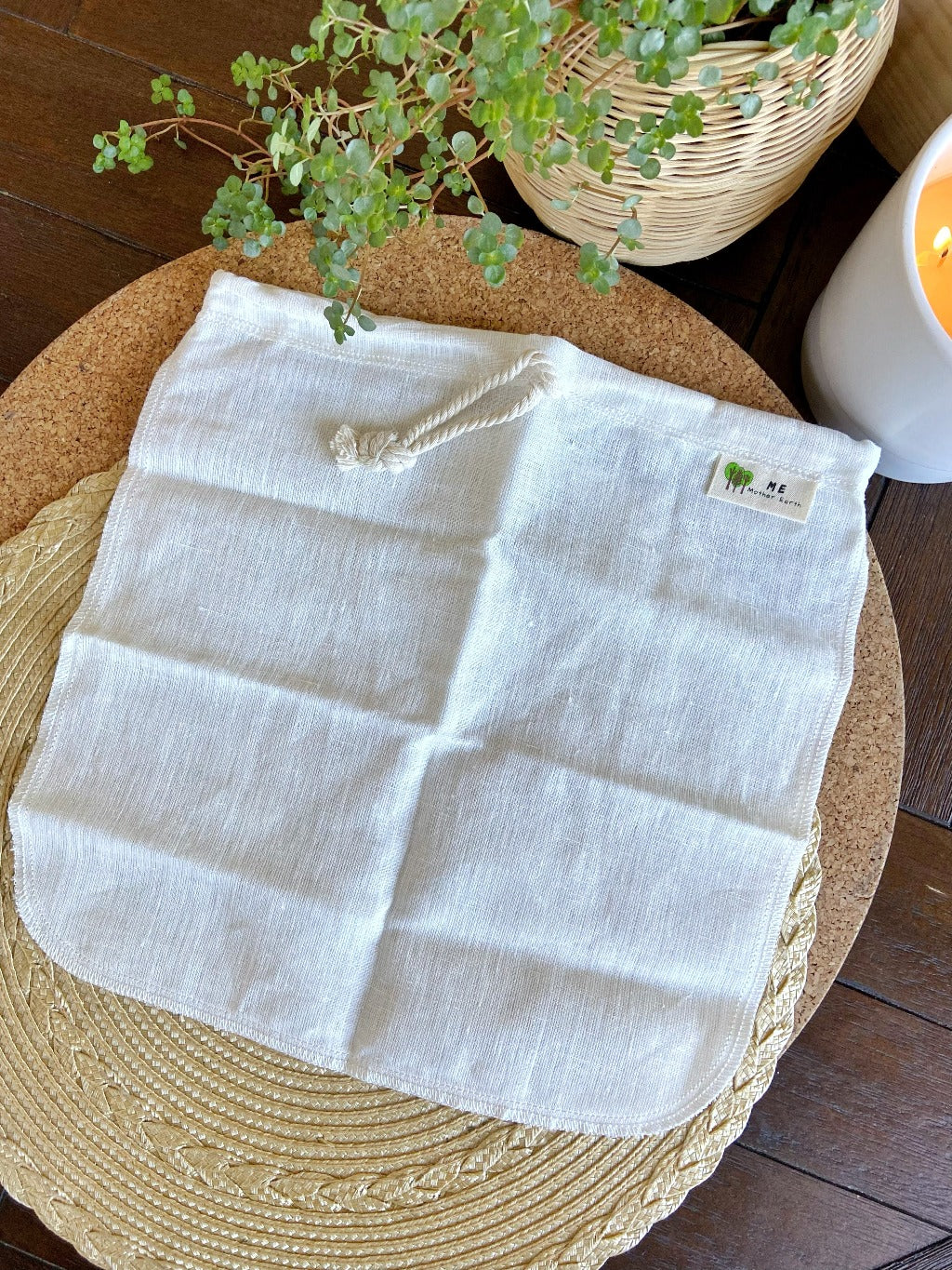 Organic Hemp Cotton Nut Milk Bag - Case of 4
