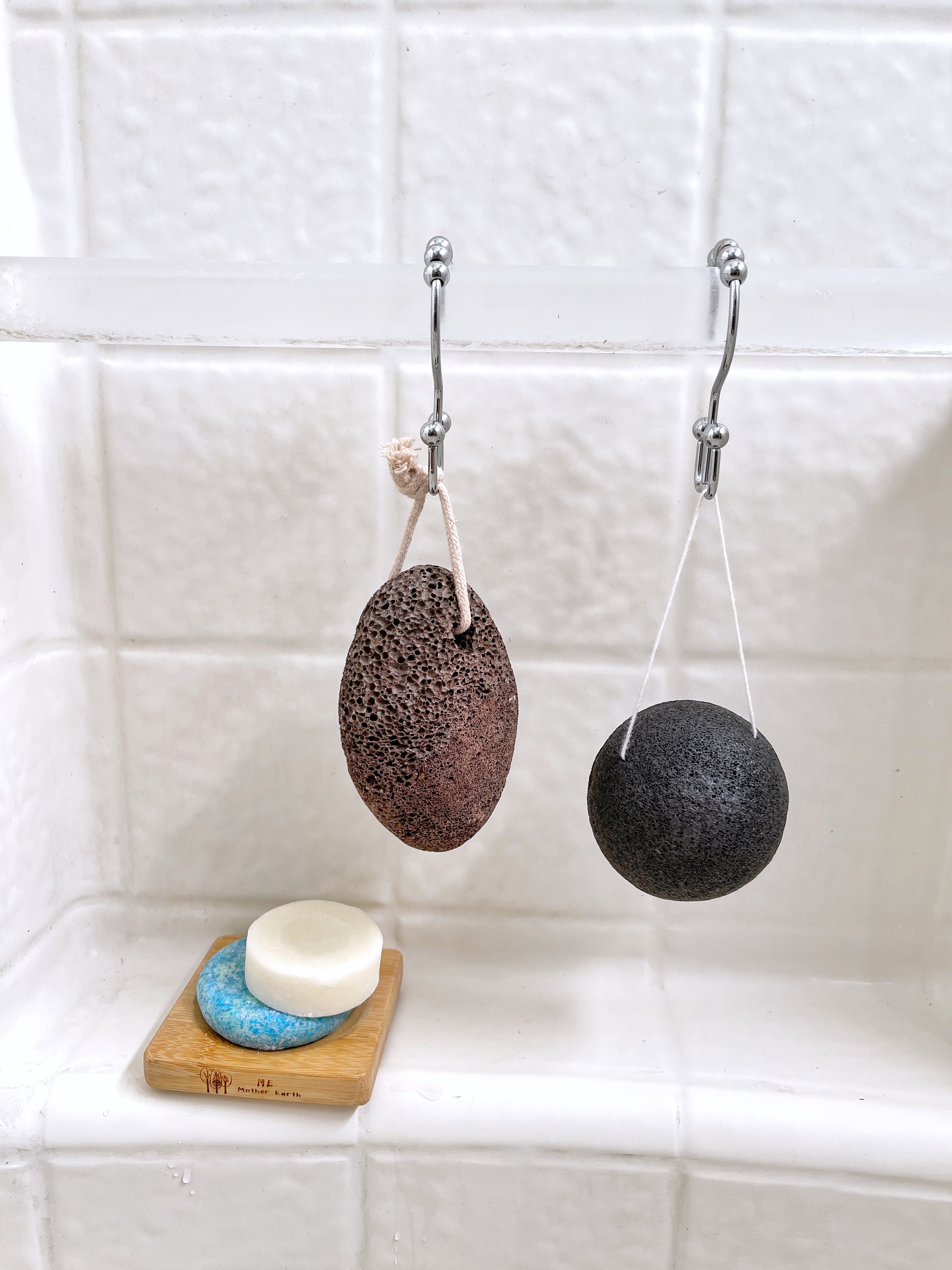 Lava Pumice Stone with Cotton Hanging Loop - Case of 8
