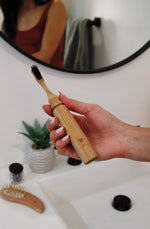 Load image into Gallery viewer, All-in-One Bamboo Travel Toothbrush - Case of 6
